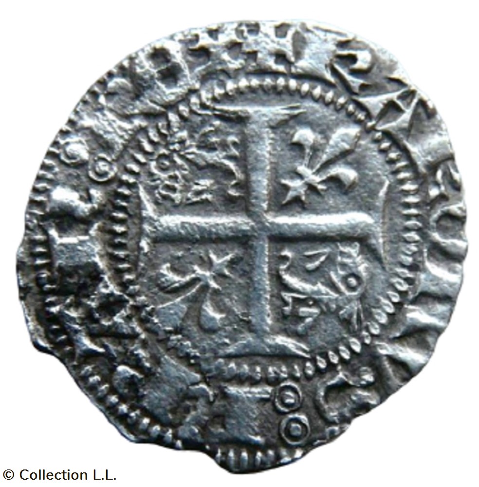 Viennois (Dauphin de)- Charles III, Quart de Gros monnaie france feodale viennois dauphin de charles iii quart de gros
