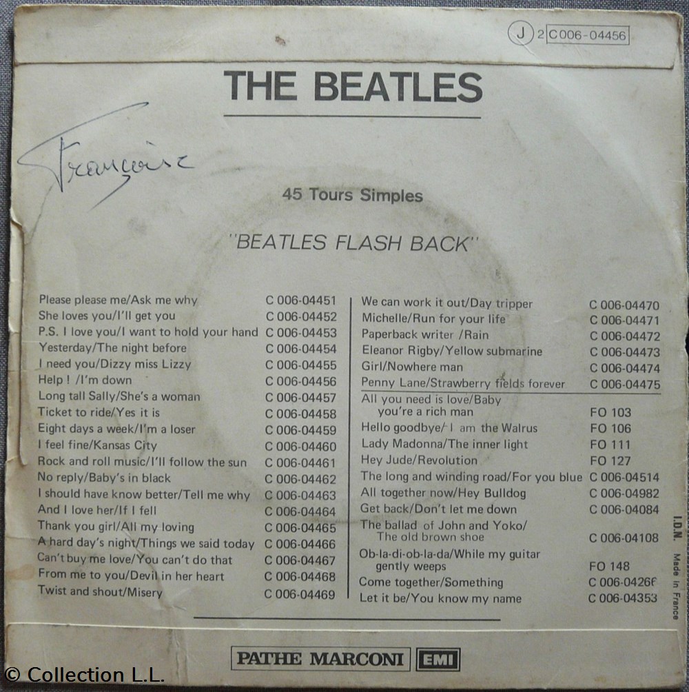 1973∼2C 006 04456∼Help ! musique instruments disques vinyles disque tours 1973 2c 006 04456 help