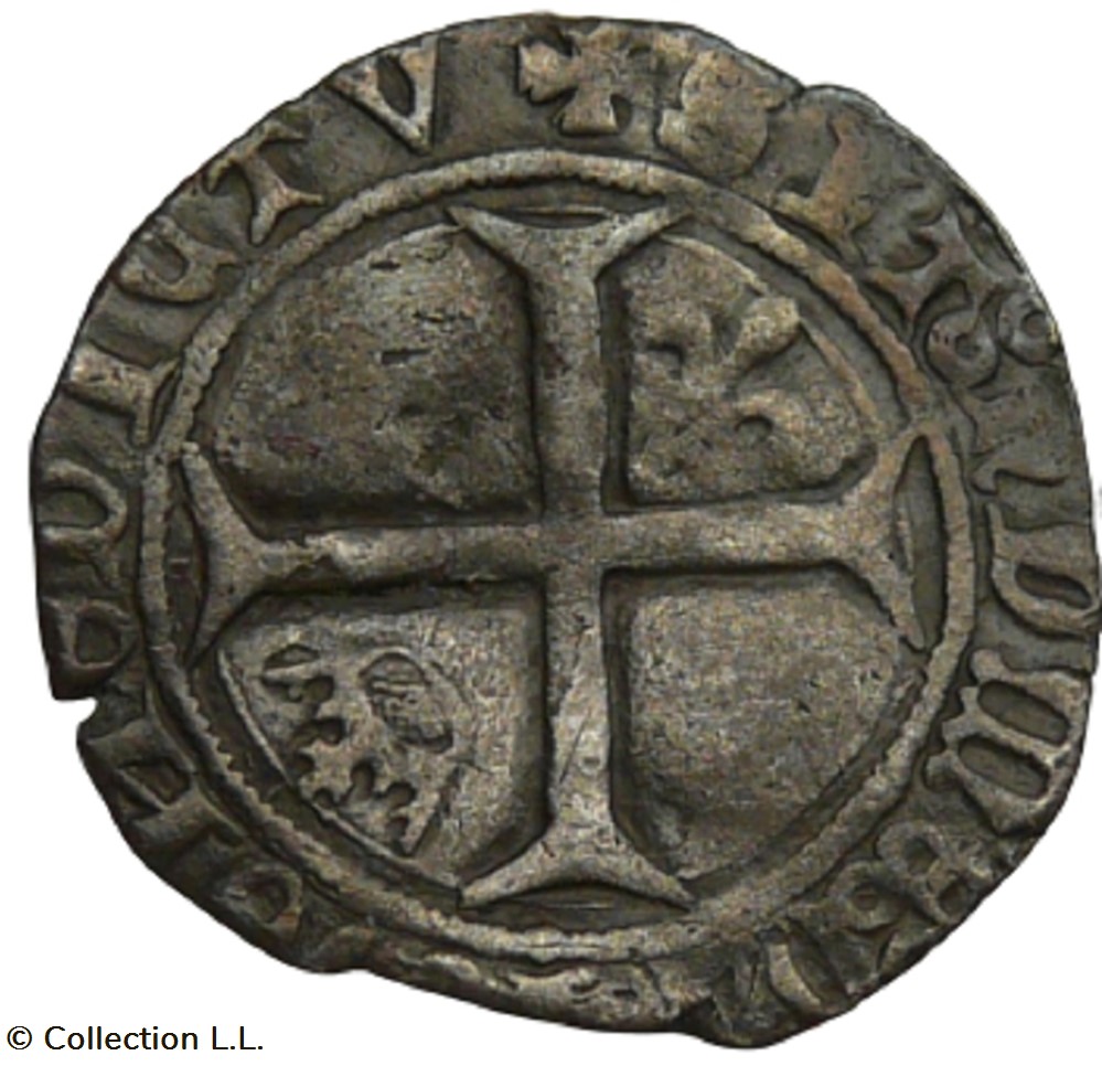 Petit Blanc aux Lis Accotés, Limoges monnaie france royale petit blanc aux lis accotes limoges