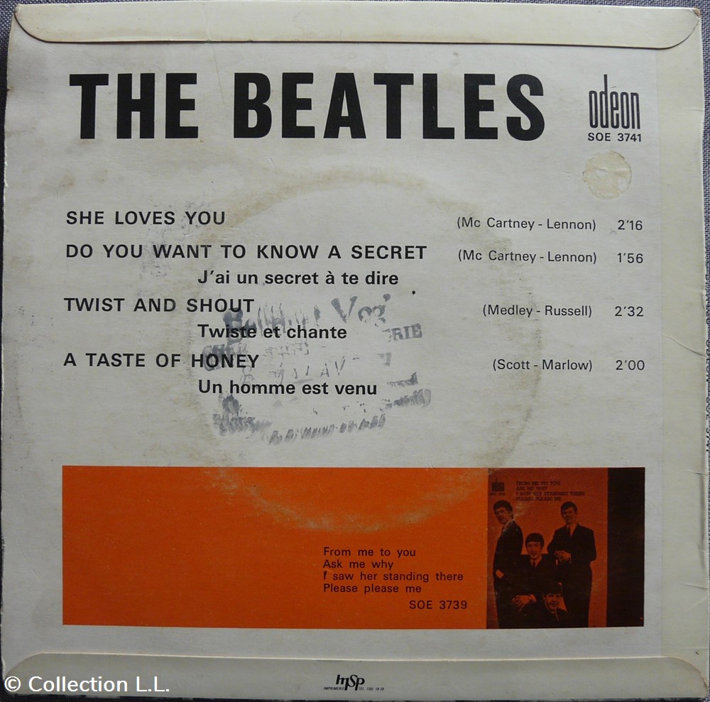 musique instruments disques vinyles disque tours 1963 soe 3741 she loves you