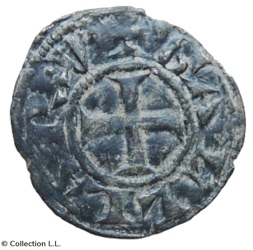 Lyon (Archevêché de)- Obole Anonyme monnaies europe medievale france feodales lyon archeveche de obole anonyme