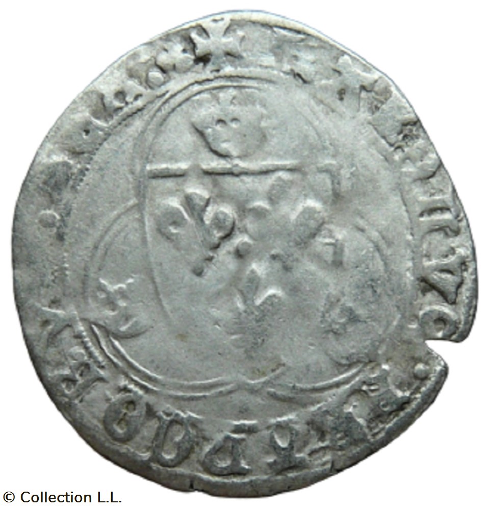 Blanc aux Couronnelles, 1° ém, Lyon monnaie france royale blanc aux couronnelles 1 em lyon