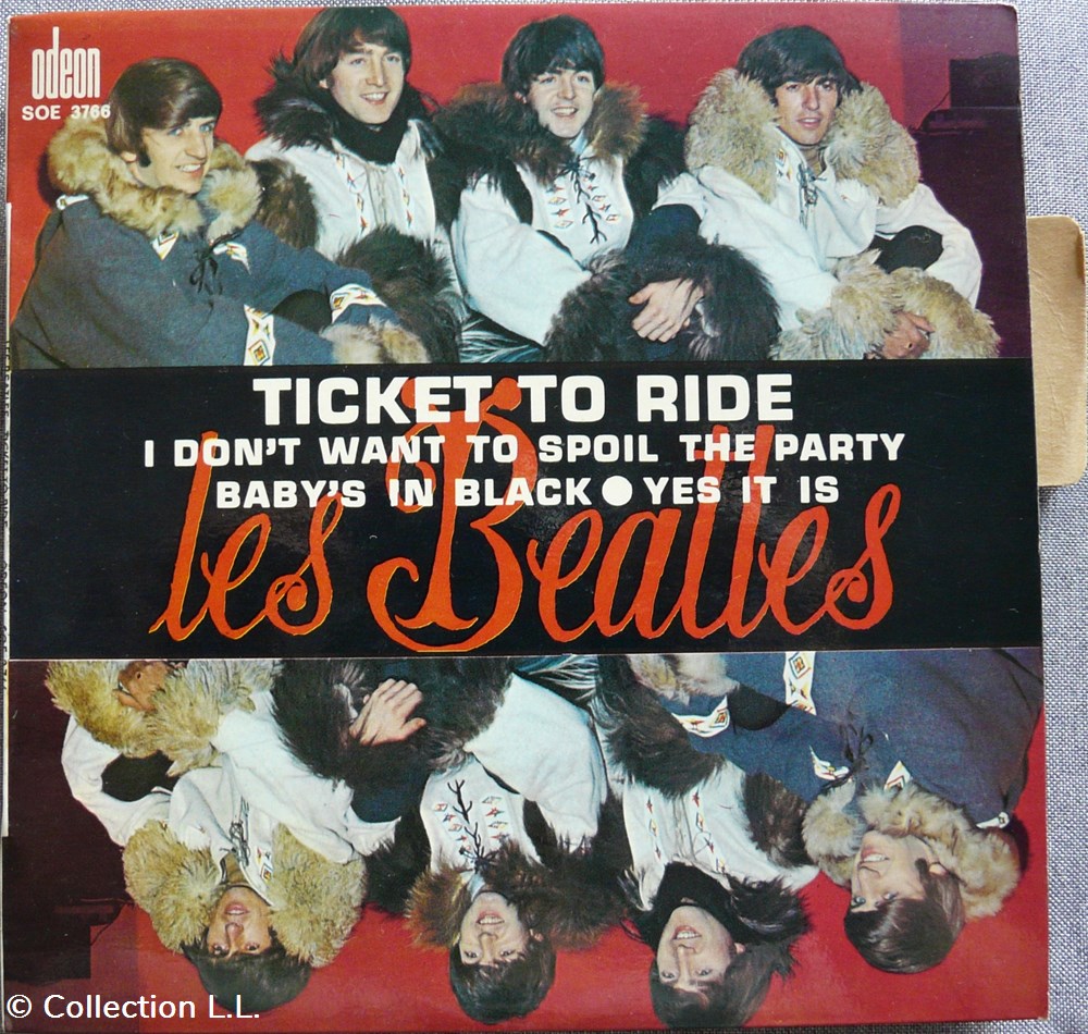 1965∼SOE 3766∼Ticket to ride musique instruments disques vinyles disque tours 1965 soe 3766 ticket to ride