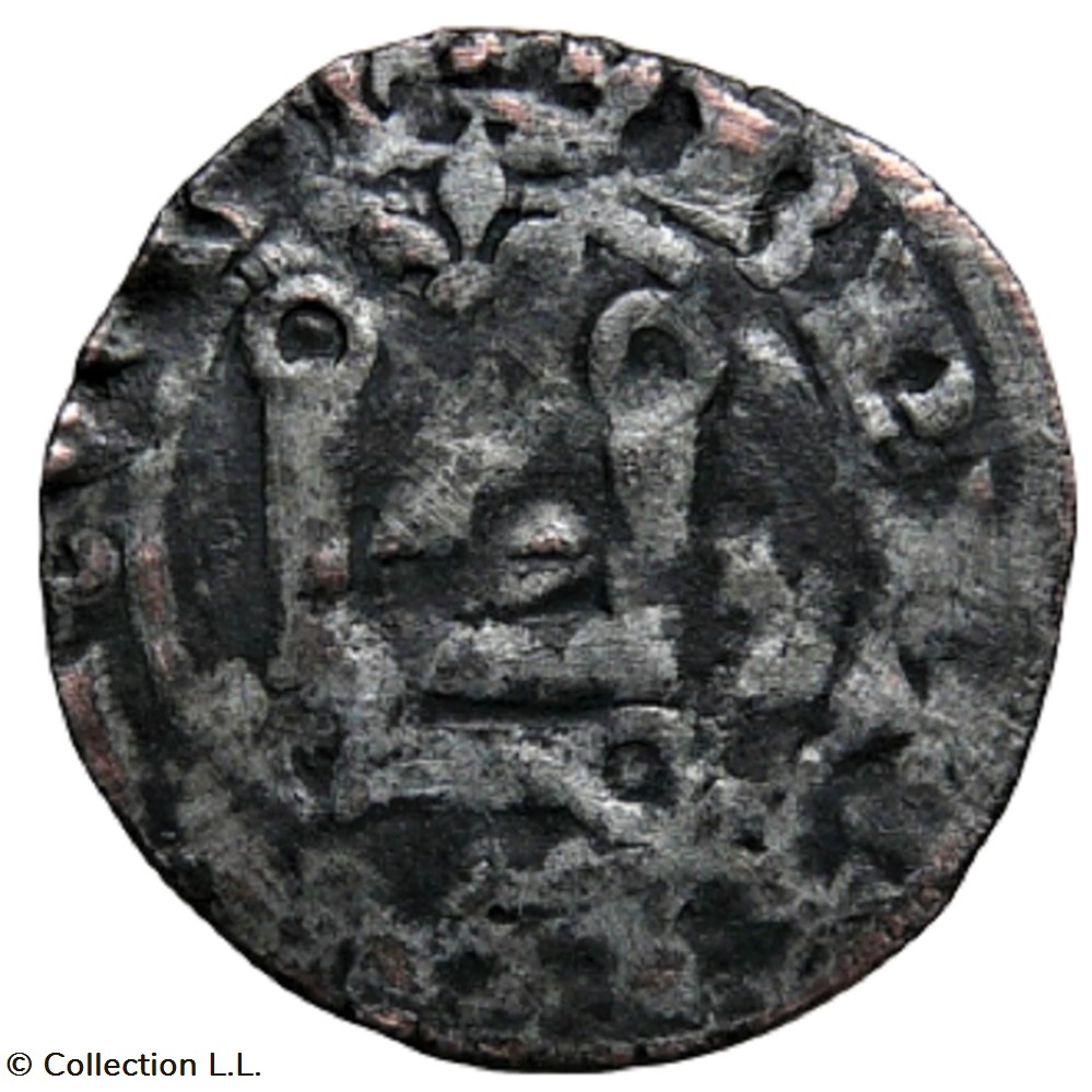 Bretagne (Duché de)- Charles de Blois, Denier monnaie france feodale bretagne duche de charles de blois denier