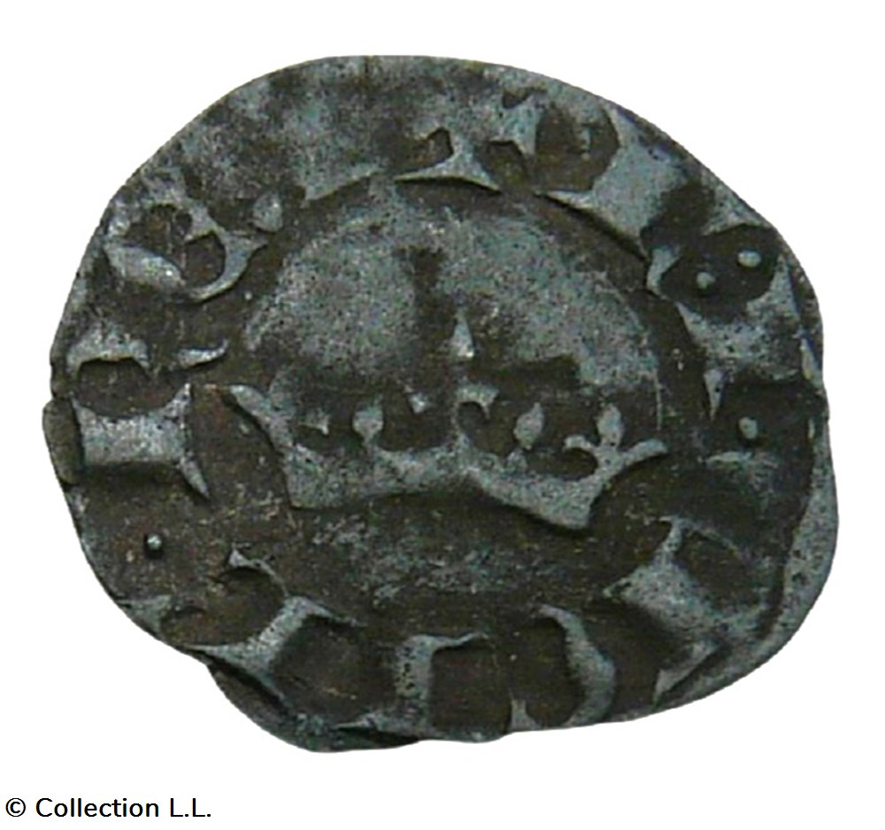 Provence (Comté de)- Charles II, Obole Coronat monnaies europe medievale france feodales provence comte de charles ii obole coronat
