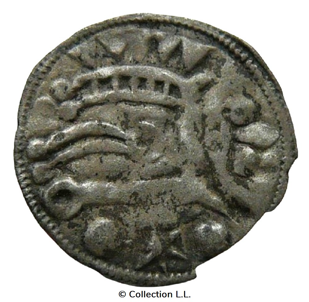 Blois (Comté de)- Hugues de Châtillon, Denier monnaies europe medievale france feodales blois comte de hugues de chatillon denier
