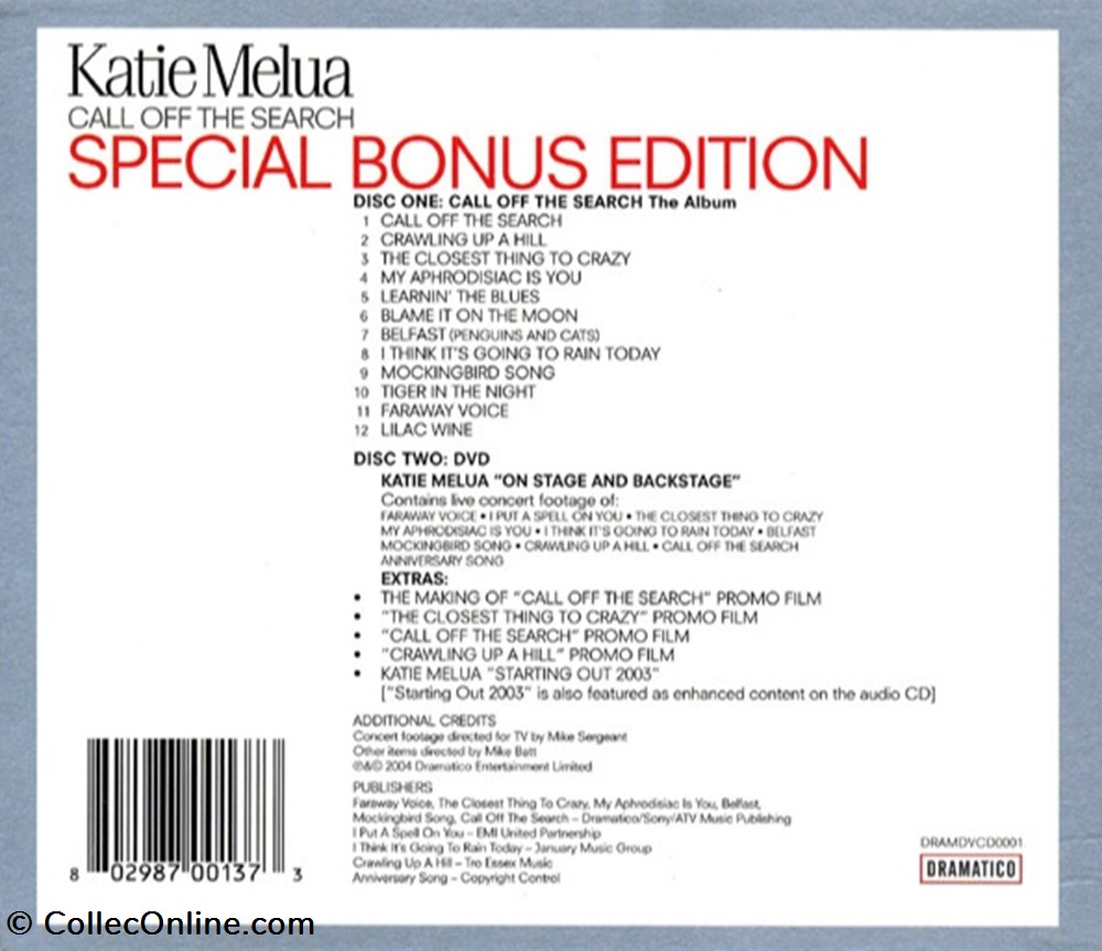 musique instruments cd call off the search album edition bonus