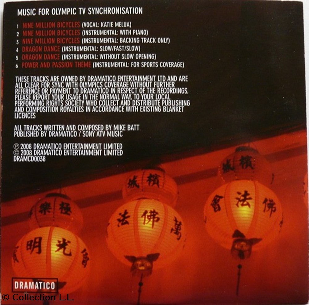 Music for Olympic TV Synchronisation musique instruments cd music for olympic tv synchronisation