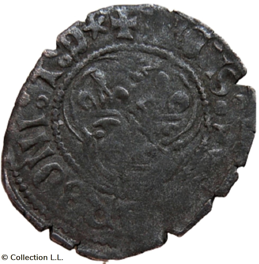 Trévoux (Seigneurie de)- Jean II, Double Tournois monnaies europe medievale france feodales trevoux seigneurie de jean ii double tournois