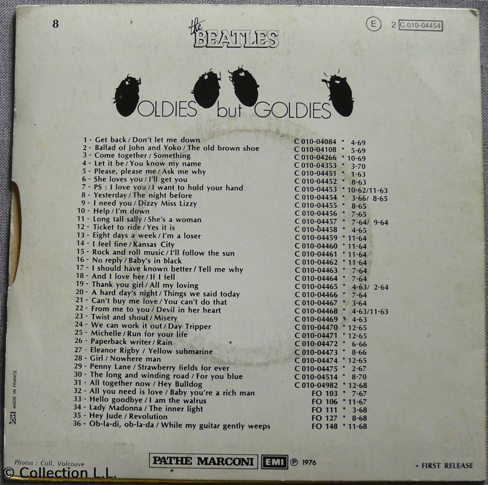 1976∼2C 010 04454∼Yesterday musique instruments disques vinyles disque tours 1976 2c 010 04454 yesterday