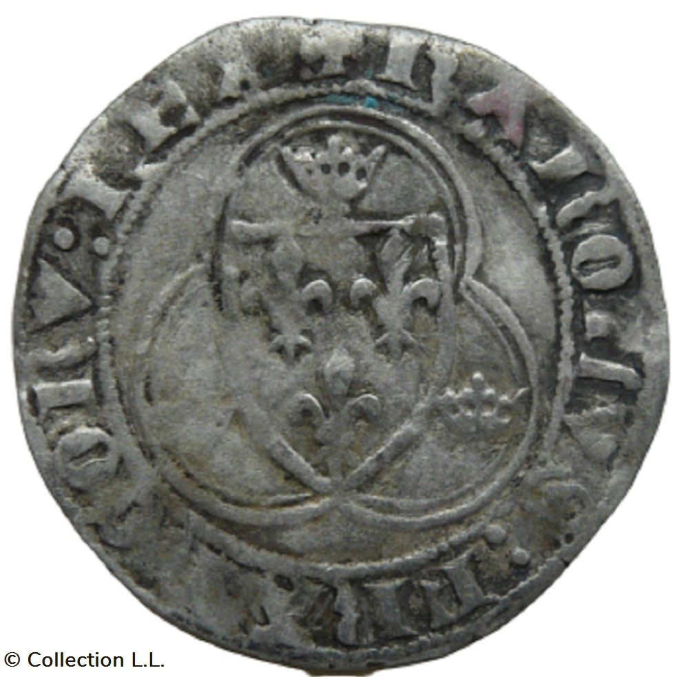 Blanc aux Couronnelles, 1° ém, Romans monnaie france royale blanc aux couronnelles 1 em romans