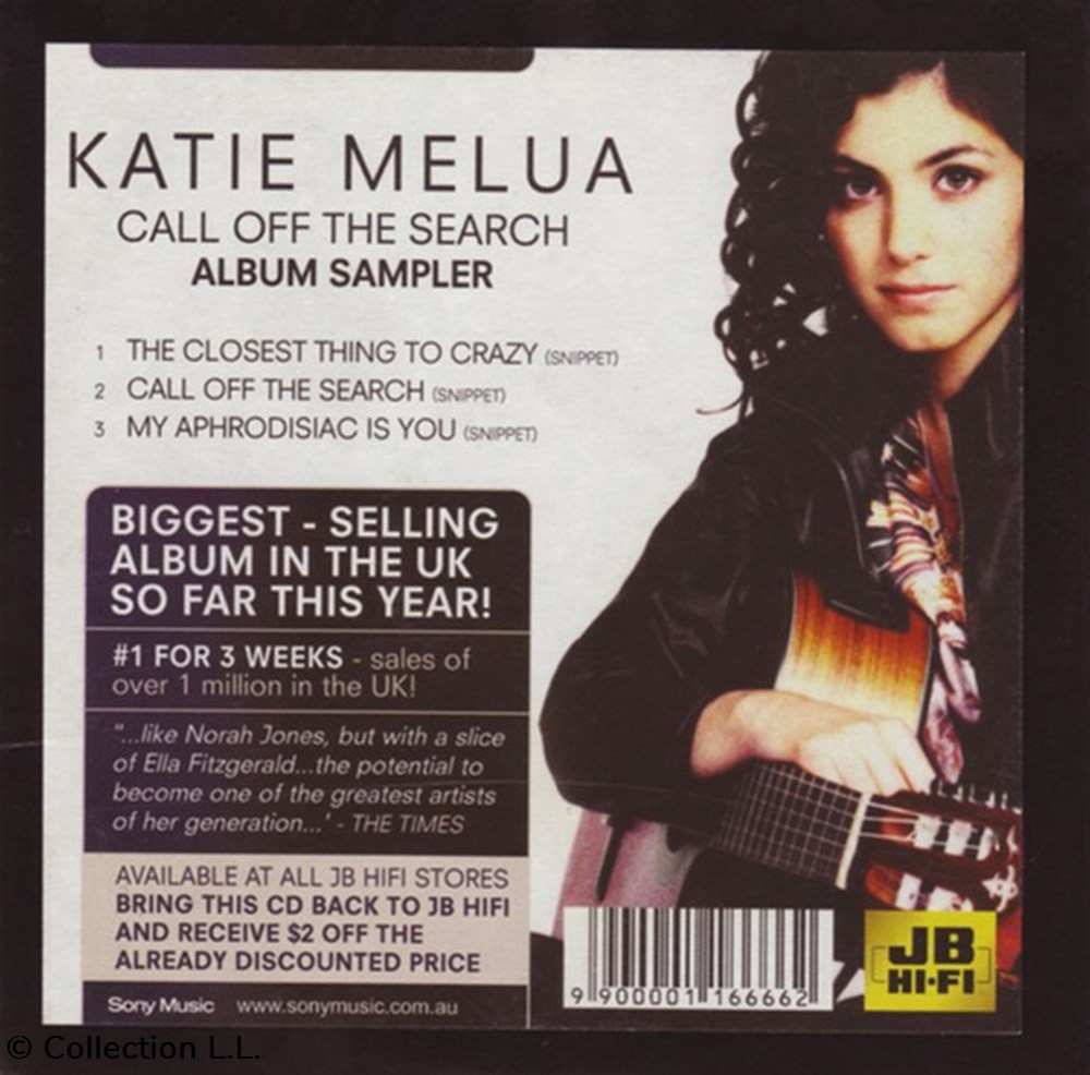 Call Off the Search (album sampler) musique instruments cd call off the search album sampler