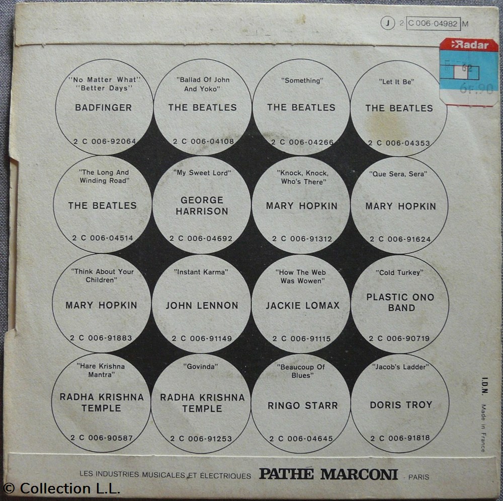 1973∼2C 006 04982∼All Together Now musique instruments disques vinyles disque tours 1973 2c 006 04982 all together now
