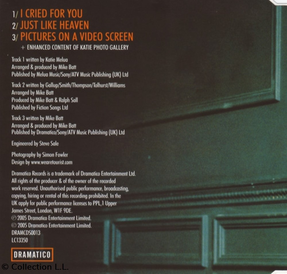musique instruments cd i cried for you just like heaven single 3 titres