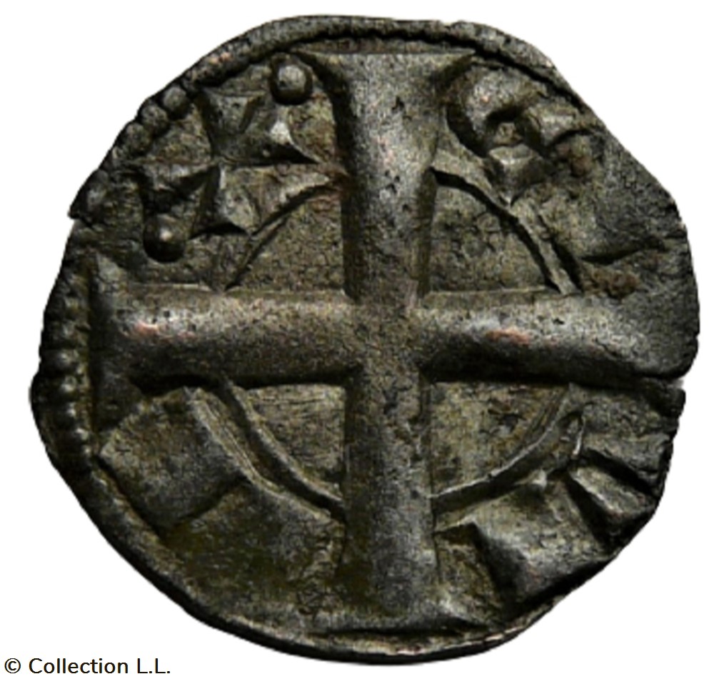 Barcelone (Comté de)- Denier Anonyme monnaies europe medievale france feodales barcelone comte de denier anonyme