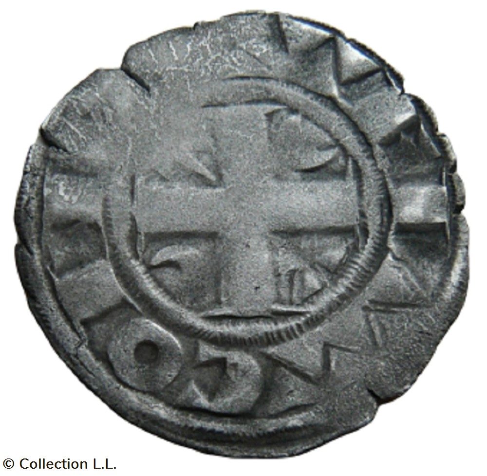 Provins (Comté de)- Thibault IV, Denier monnaies europe medievale france feodales provins comte de thibault iv denier
