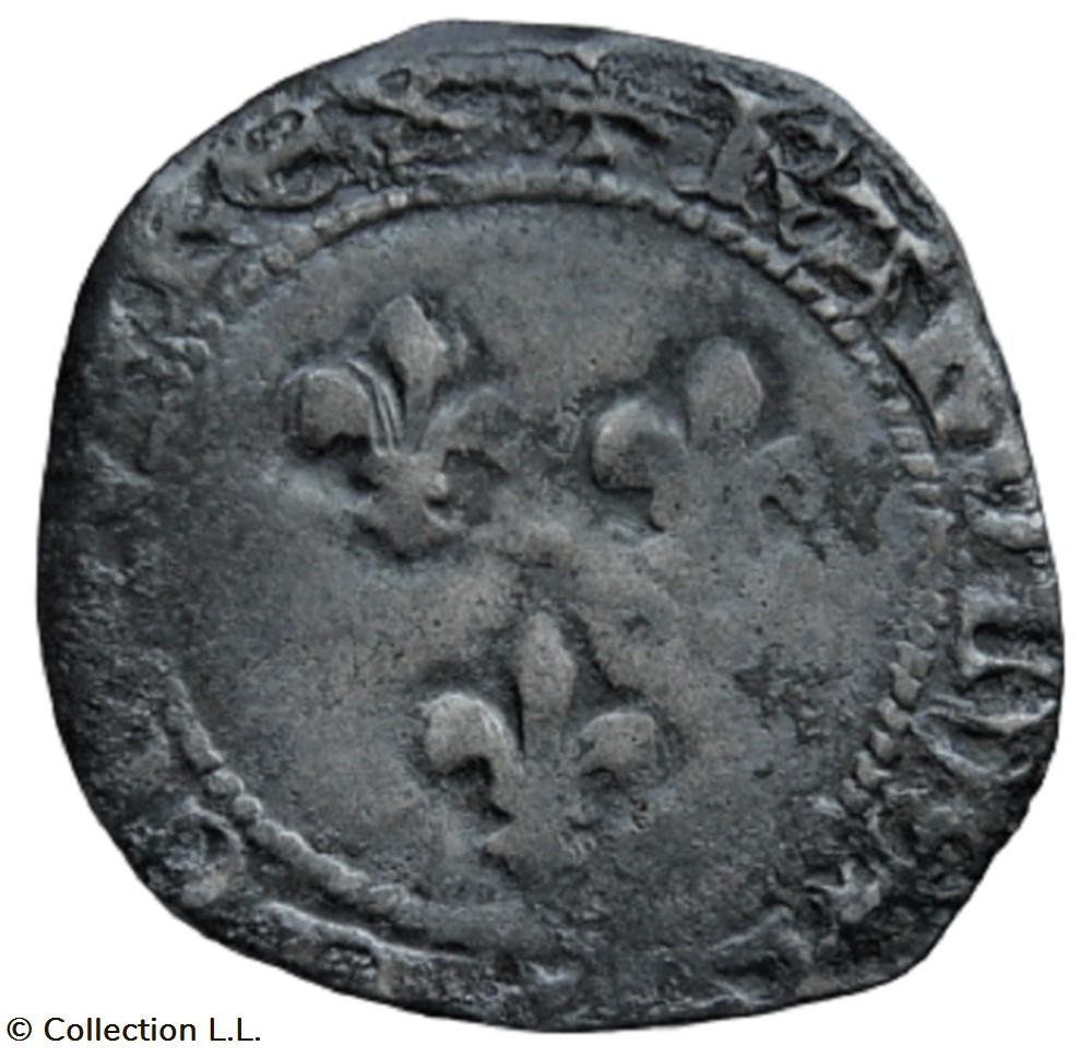 Petit Blanc aux Trois Lis, 1° ém, Limoges ? monnaie france royale petit blanc aux trois lis 1 em limoges
