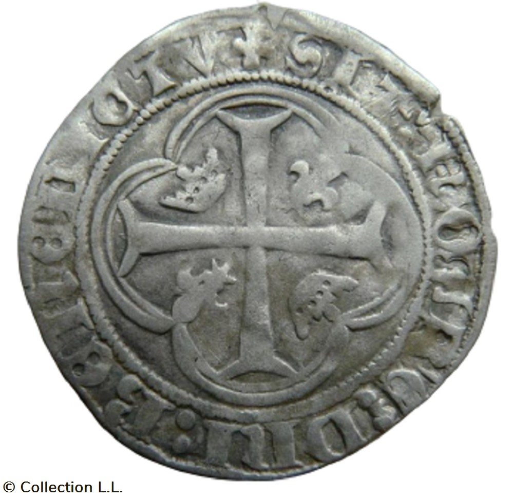 monnaie france royale blanc aux couronnelles 1 em romans