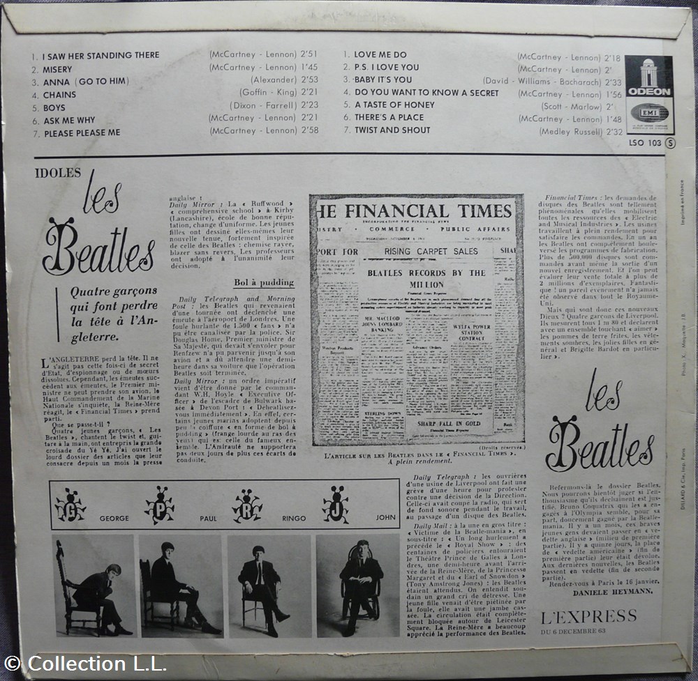 1966∼LSO 103∼N°1 musique instruments disques vinyles disque tours 1966 lso 103 n 1