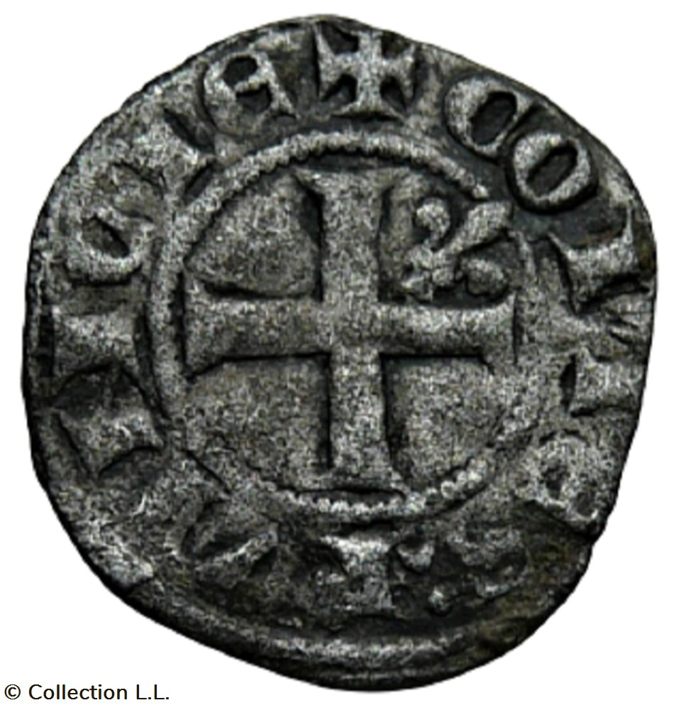 Provence (Comté de)- Robert d'Anjou, Obole Coronat Reforciat monnaie france feodale provence comte de robert anjou obole coronat reforciat