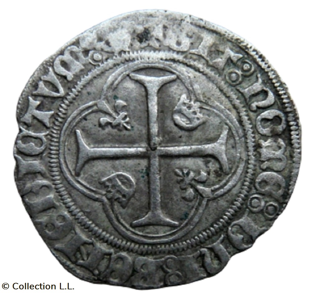 monnaie france royale blanc aux couronnelles 1 em toulouse