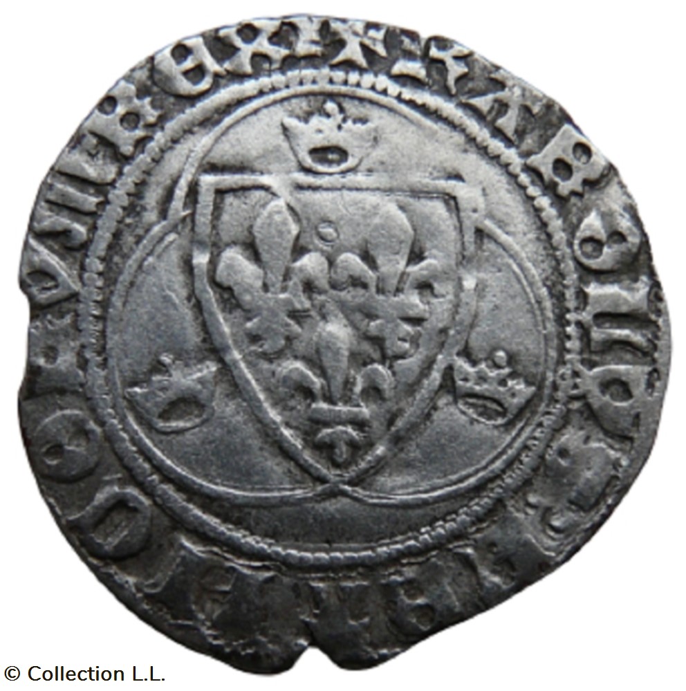 Blanc aux Couronnelles, 1° ém, Tours monnaie france royale blanc aux couronnelles 1 em tours