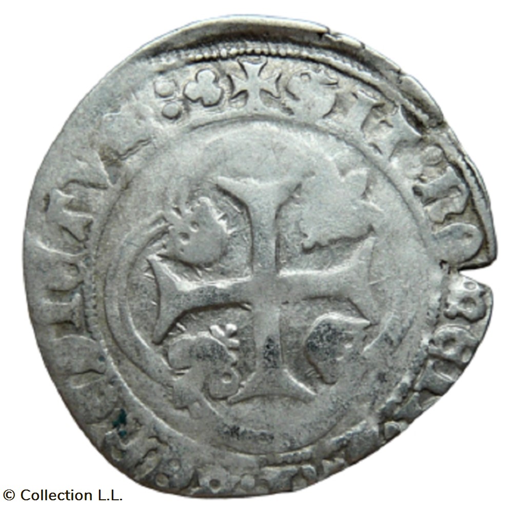 Blanc aux Couronnelles, 1° ém, Lyon monnaie france royale blanc aux couronnelles 1 em lyon