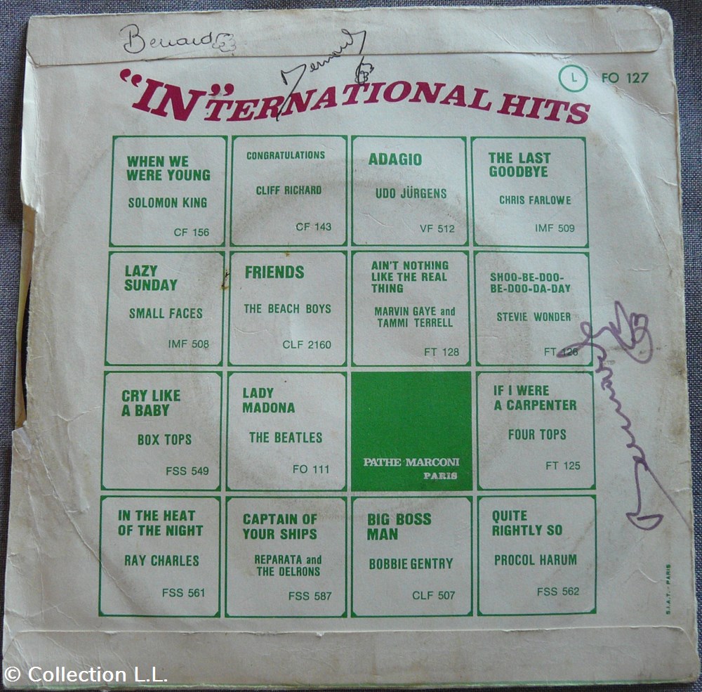 1968∼FO 127∼Hey Jude musique instruments disques vinyles disque tours 1968 fo 127 hey jude