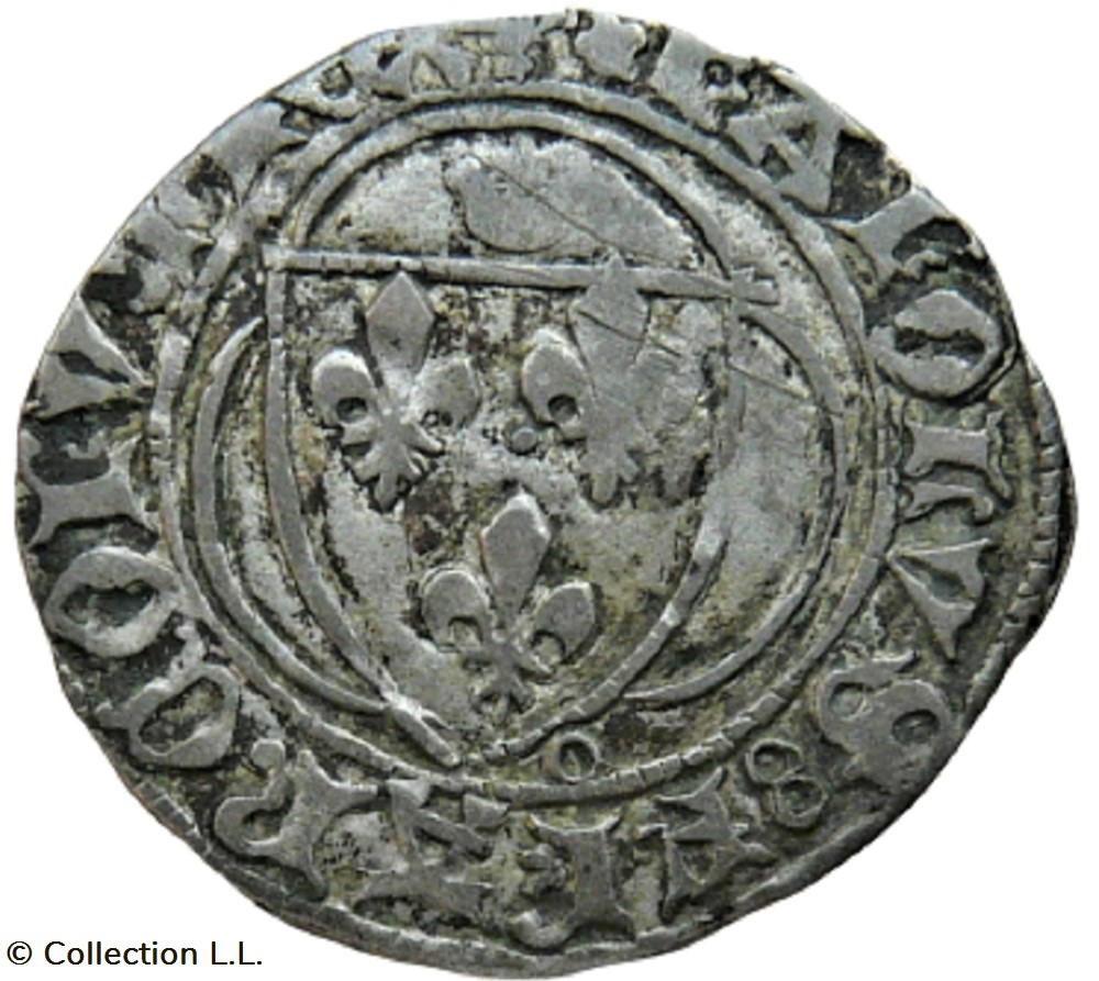 monnaie france royale petit blanc aux couronnelles 3 em la rochelle