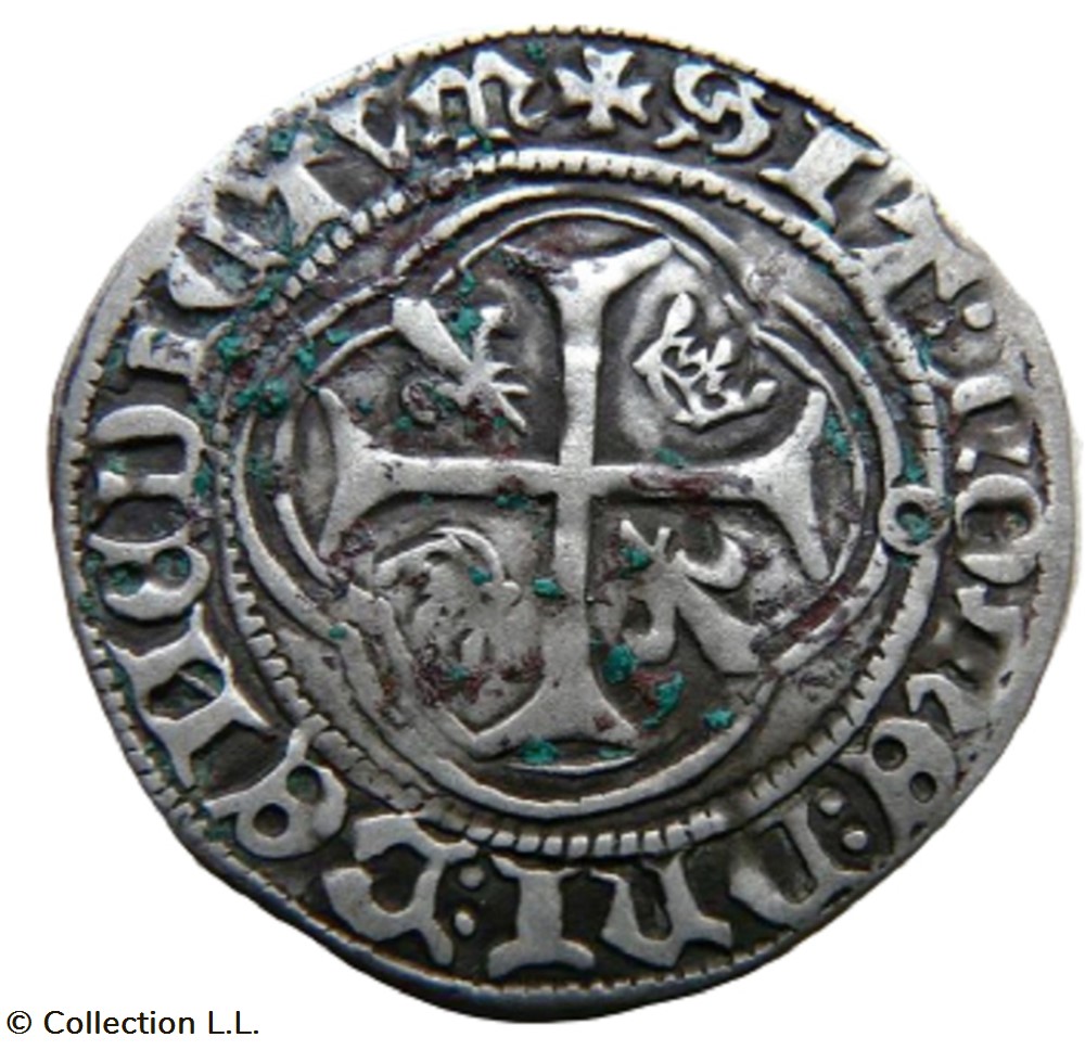 monnaie france royale blanc aux couronnelles 1 em toulouse