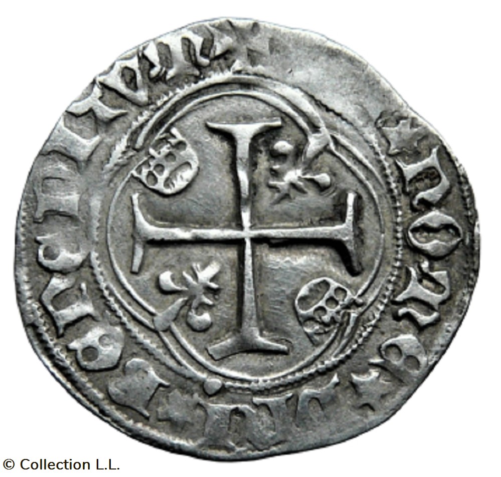 Blanc aux Couronnelles, 4° ém, Limoges monnaie france royale blanc aux couronnelles 4 em limoges