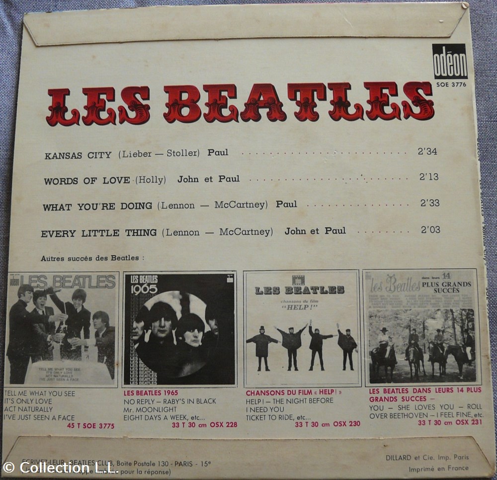 1965∼SOE 3776∼Kansas City musique instruments disques vinyles disque tours 1965 soe 3776 kansas city