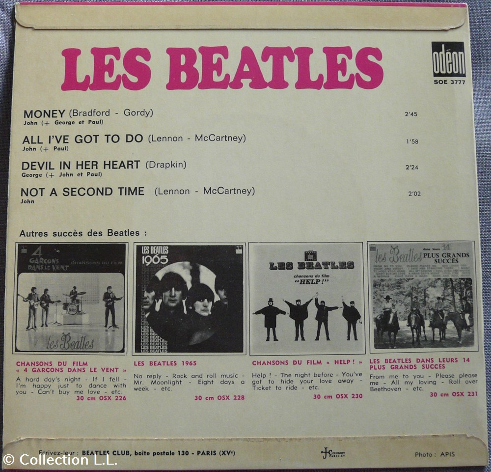 1965∼SOE 3777∼Money musique instruments disques vinyles disque tours 1965 soe 3777 money