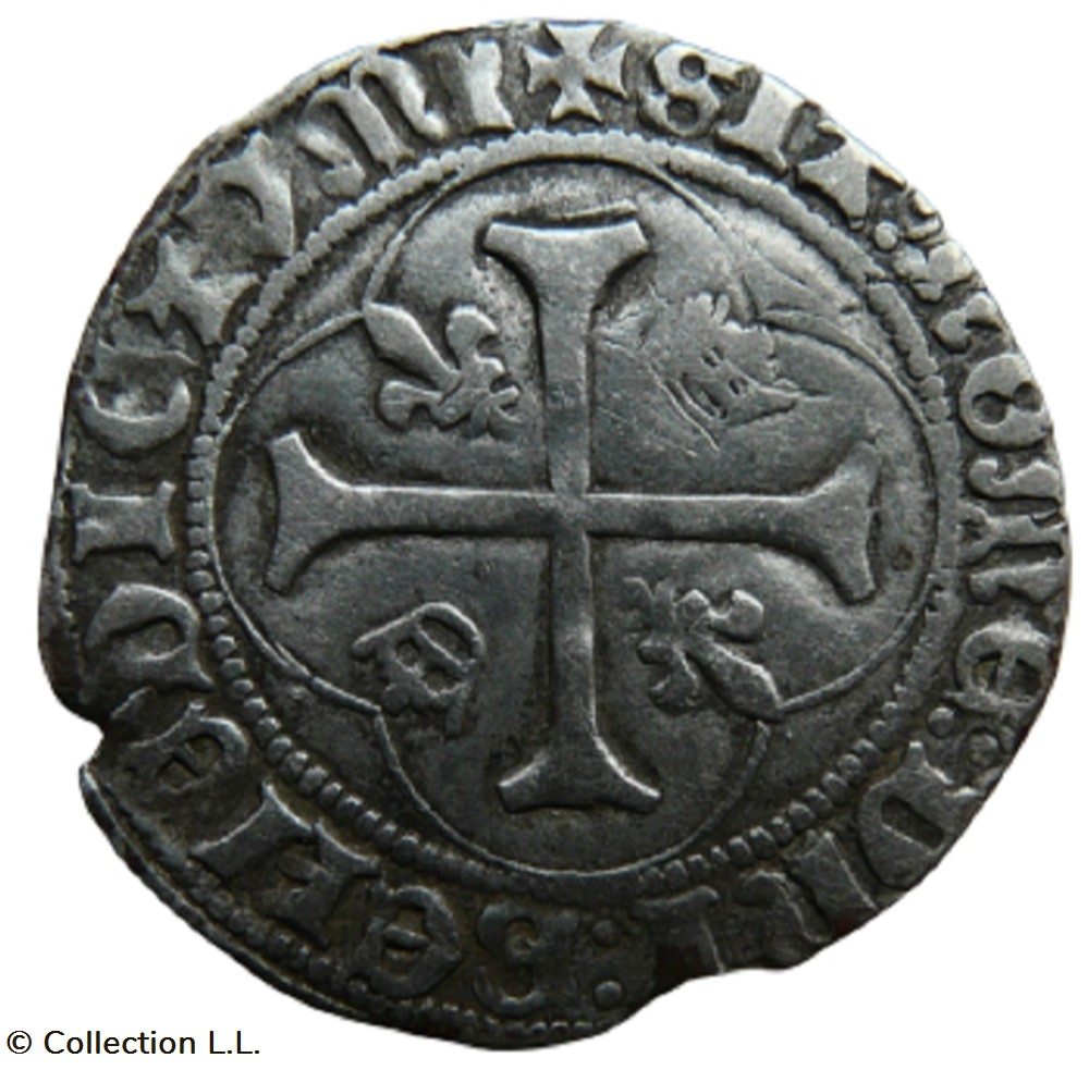 Blanc aux Couronnelles, 1° ém, Tours monnaie france royale blanc aux couronnelles 1 em tours
