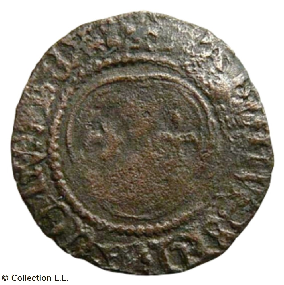 Denier Tournois, 7° type, 3° ém, Montpellier - Coins - European Medieval