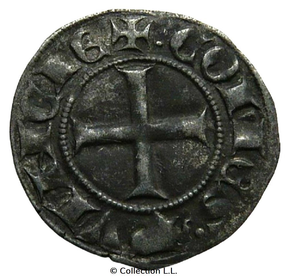 Provence (Comté de)- Charles Ier, Denier Provencal Coronat monnaies europe medievale france feodales provence comte de charles ier denier provencal coronat