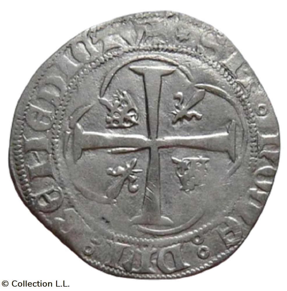 Blanc aux Couronnelles, 1° ém, La Rochelle monnaie france royale blanc aux couronnelles 1 em la rochelle
