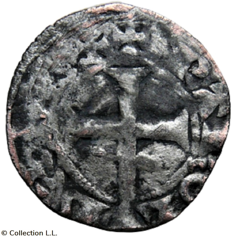 Bretagne (Duché de)- Charles de Blois, Denier monnaie france feodale bretagne duche de charles de blois denier