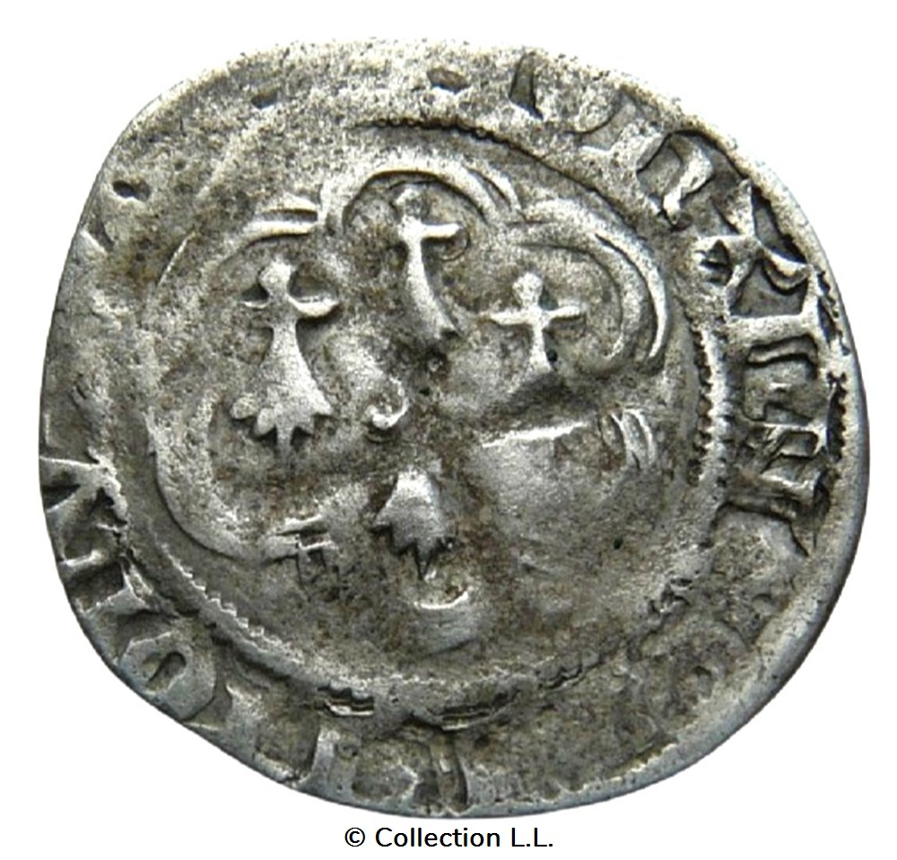monnaies europe medievale france feodales bretagne duche de jean v blanc aux quatre mouchetures