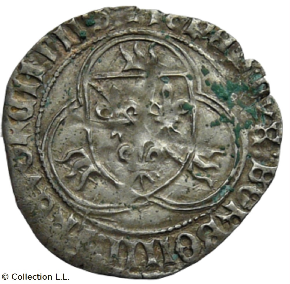 Trévoux (Seigneurie de)- Jean II, Blanc monnaies europe medievale france feodales trevoux seigneurie de jean ii blanc