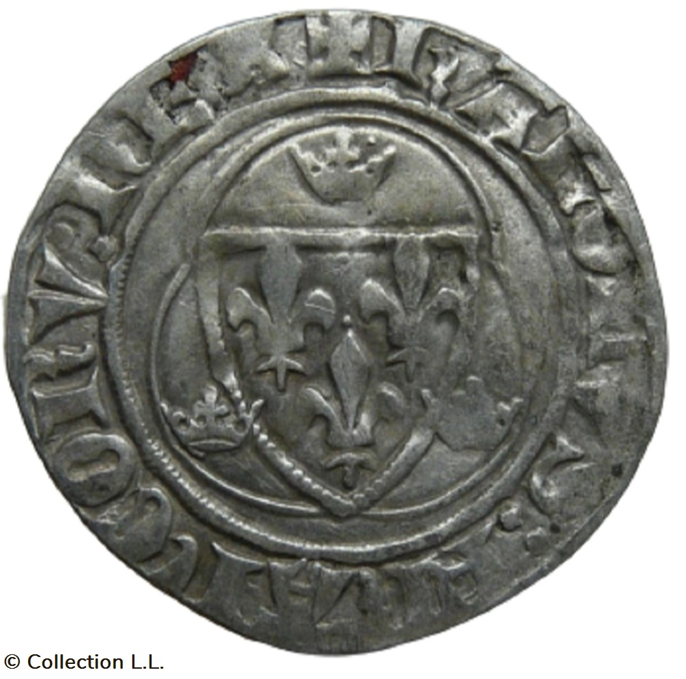 Blanc aux Couronnelles, 1° ém, Crémieu monnaie france royale blanc aux couronnelles 1 em cremieu