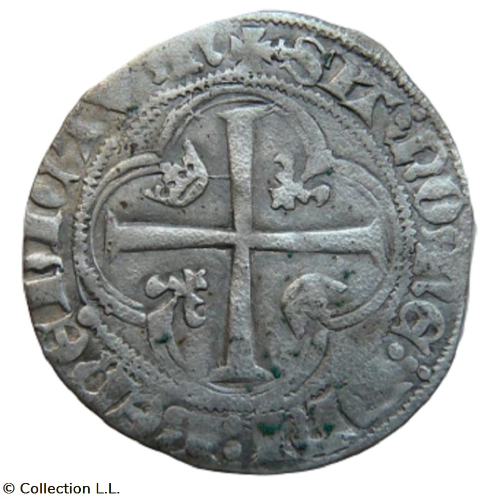 monnaie france royale blanc aux couronnelles 1 em troyes