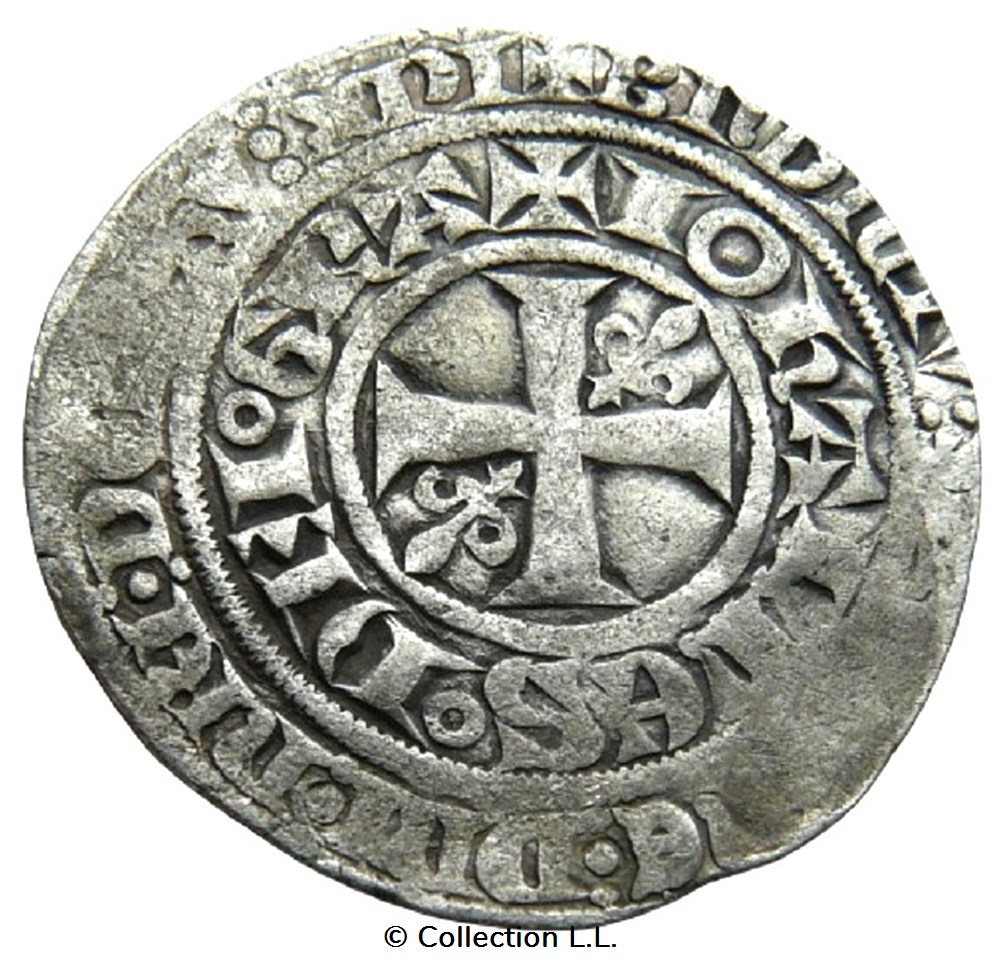 Gros Blanc à la Couronne monnaies europe medievale france royales gros blanc a la couronne