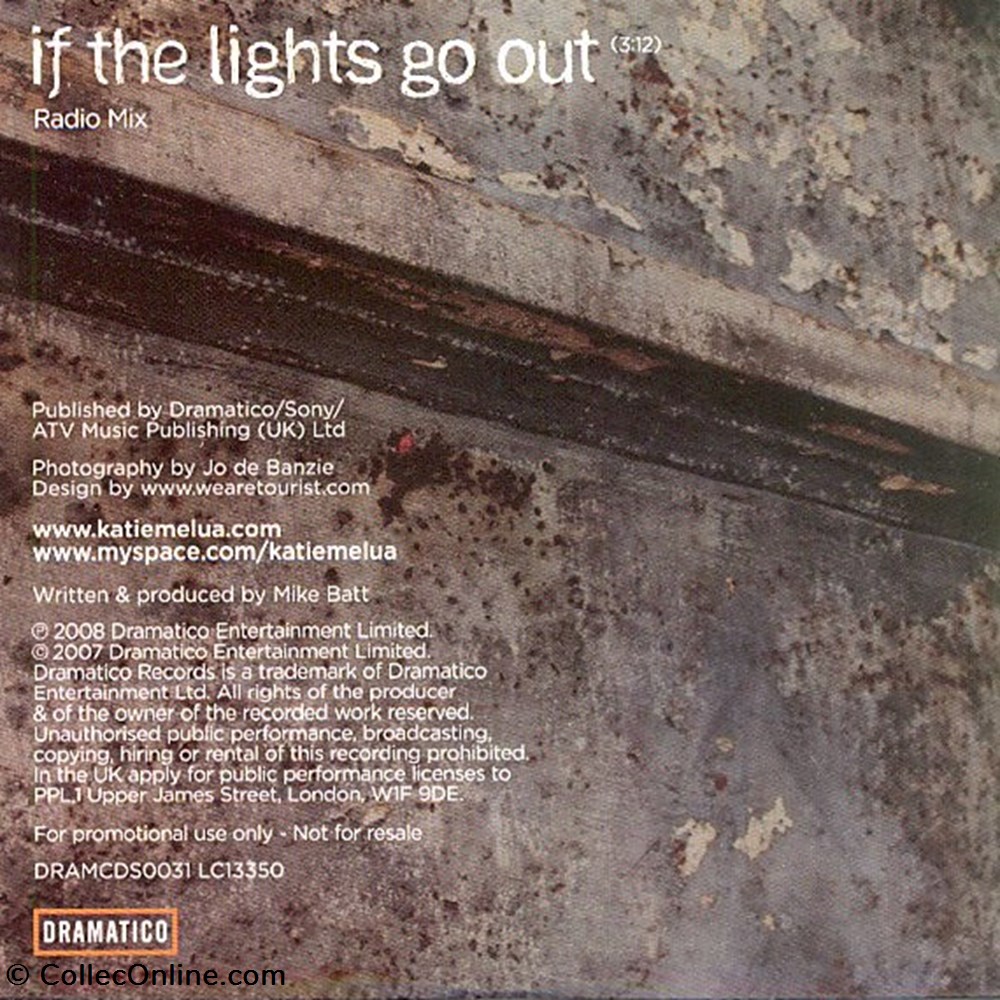 musique instruments cd if the lights go out promo 1 titre