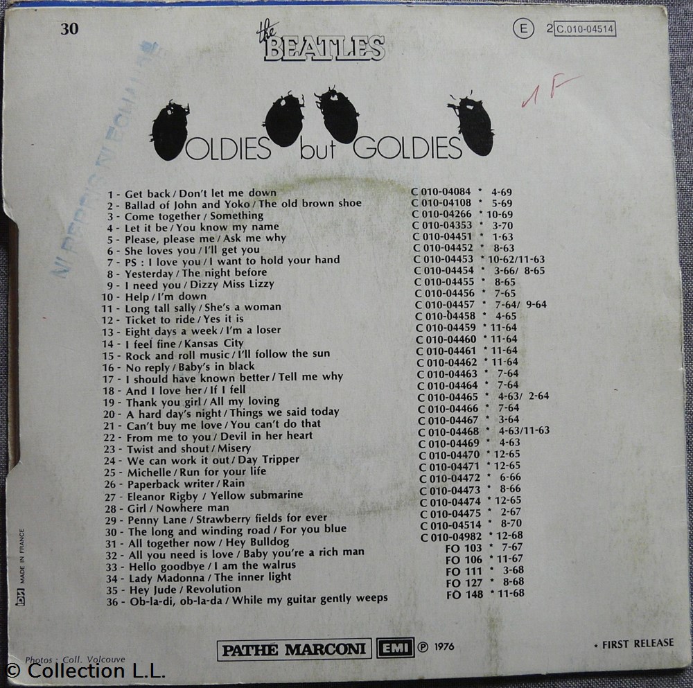 1976∼2C 010 04514∼The long and winding road musique instruments disques vinyles disque tours 1976 2c 010 04514 the long and winding road