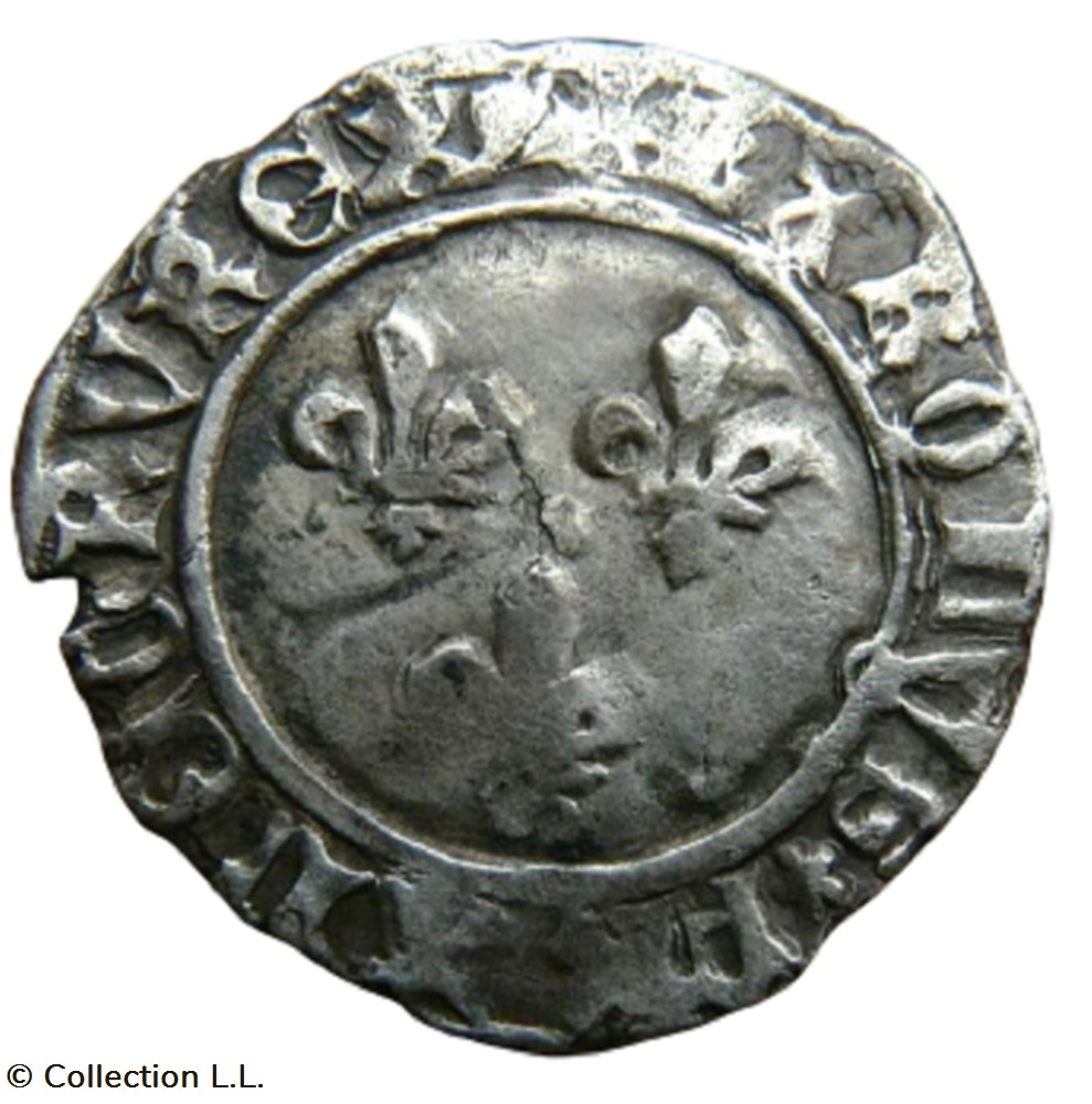 Petit Blanc aux Trois Lis, 1° ém, Tours monnaie france royale petit blanc aux trois lis 1 em tours