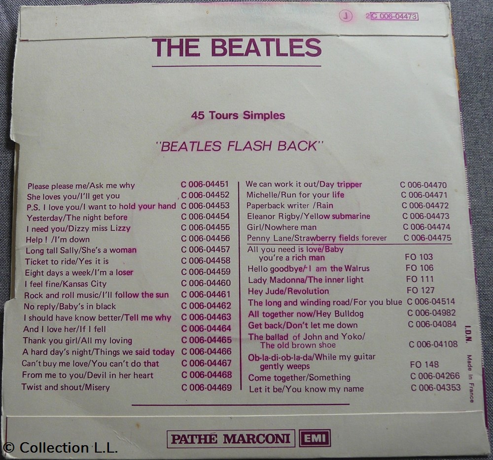 1973∼2C 006 04473∼Eleanor Rigby musique instruments disques vinyles disque tours 1973 2c 006 04473 eleanor rigby