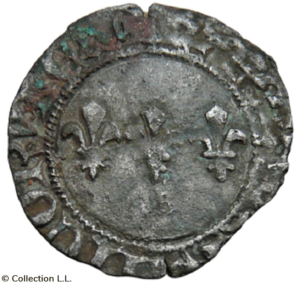 Double Tournois, 7° type, Chinon ?? monnaie france a royale double tournois 7 type chinon