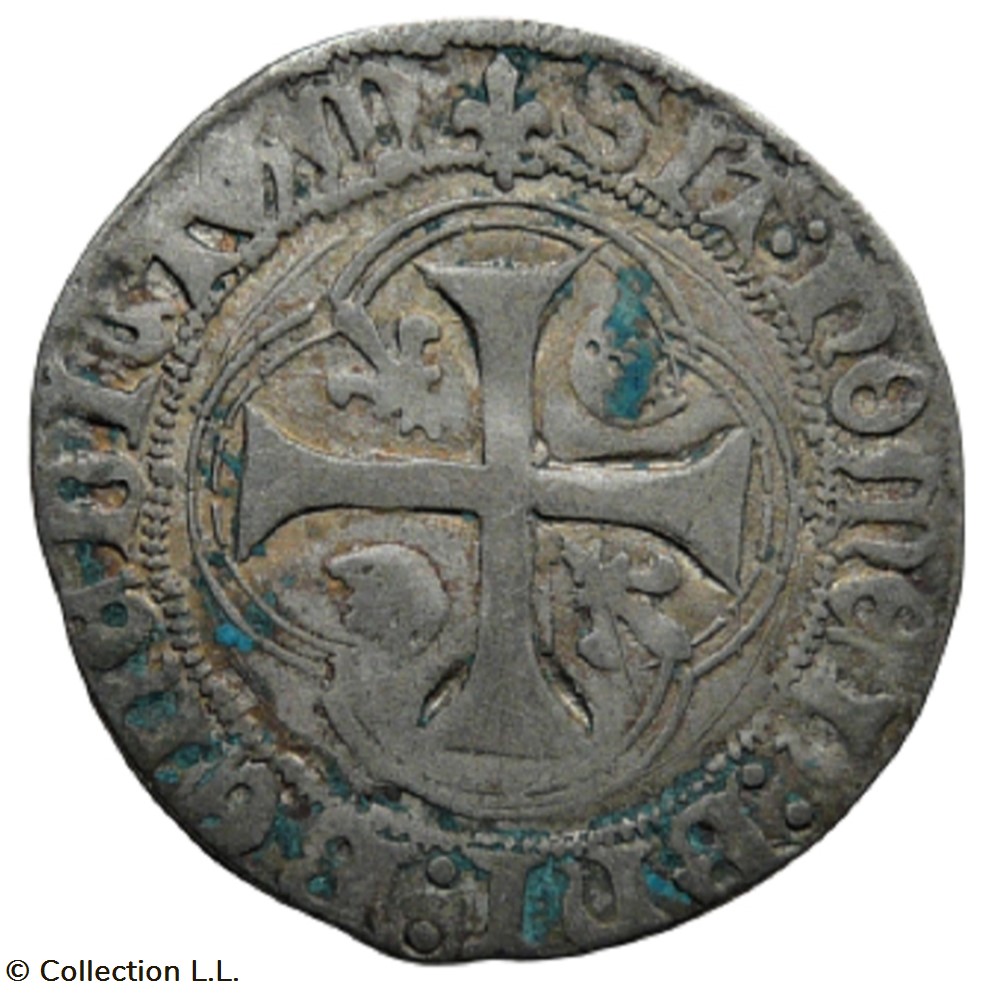monnaie france royale blanc aux couronnelles 3 em chalons sur marne