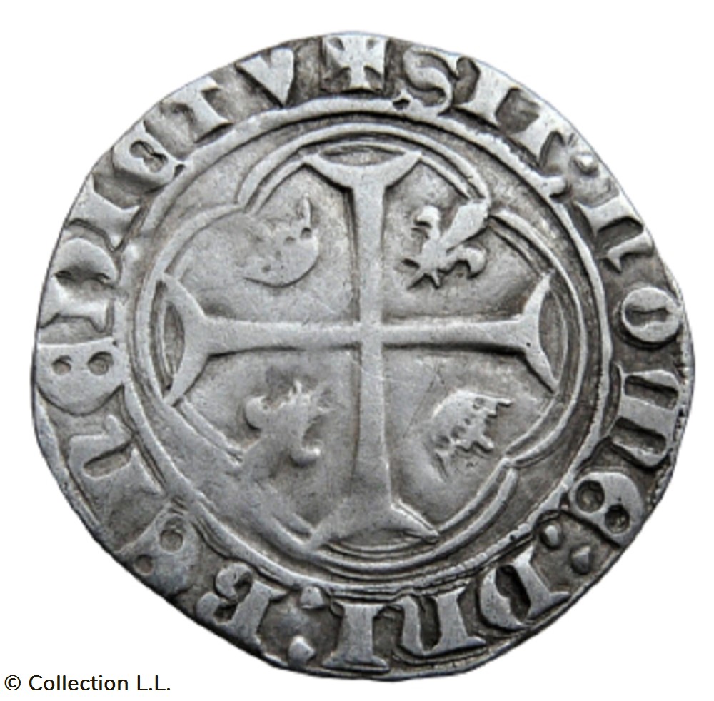 Blanc aux Couronnelles, 1° ém, Crémieu monnaie france royale blanc aux couronnelles 1 em cremieu